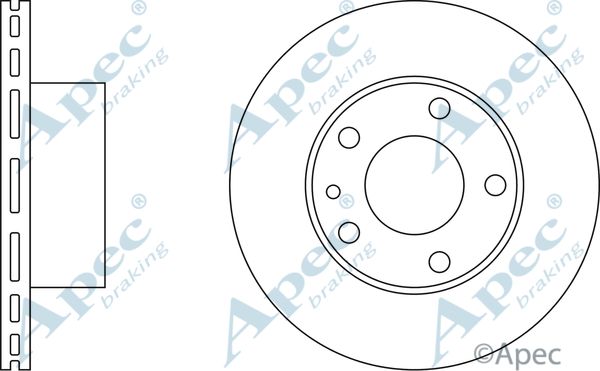 APEC BRAKING stabdžių diskas DSK780